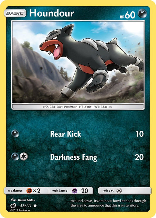 Houndour 58/111 Reverse Common - MissingNo.