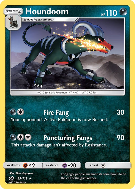 Houndoom 59/111 Reverse Rare - MissingNo.