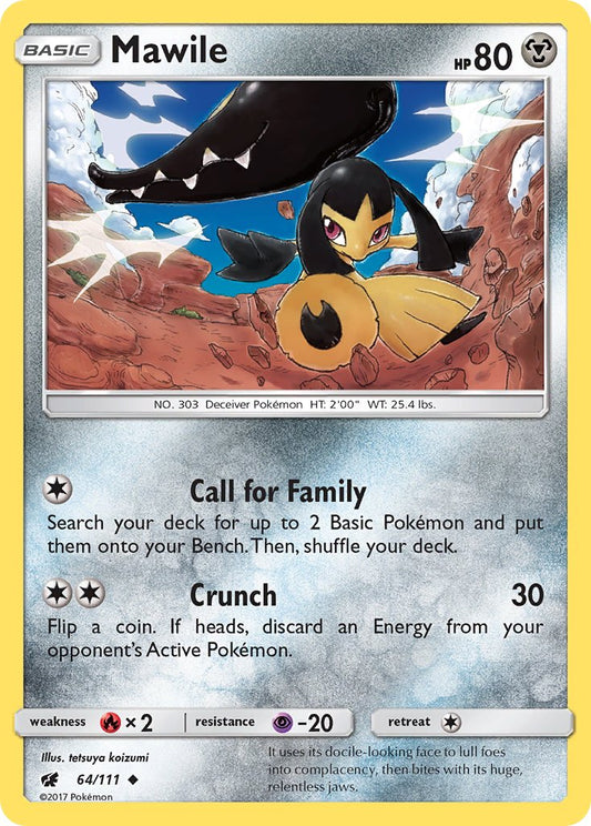 Mawile 64/111 Reverse Uncommon - MissingNo.