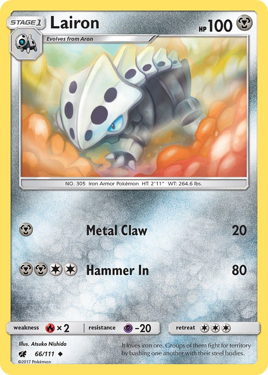 Lairon 66/111 Reverse Uncommon - MissingNo.