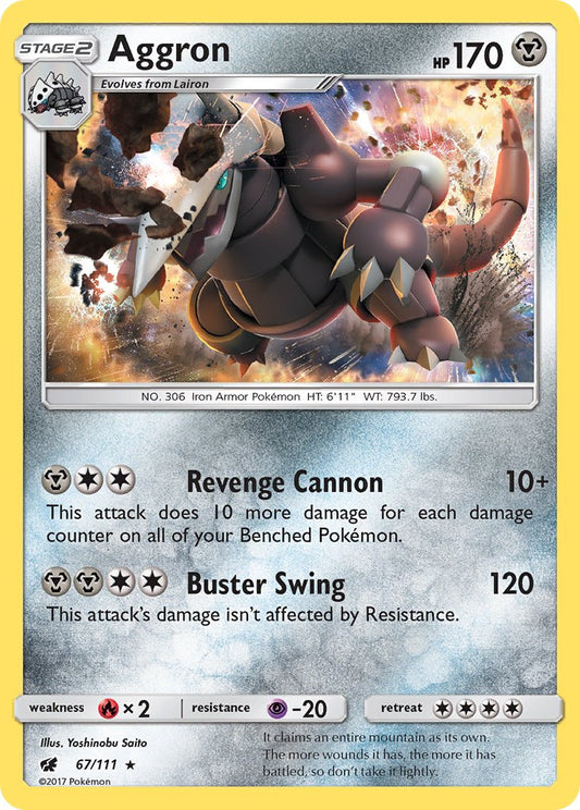 Aggron 67/111 Reverse Rare - MissingNo.