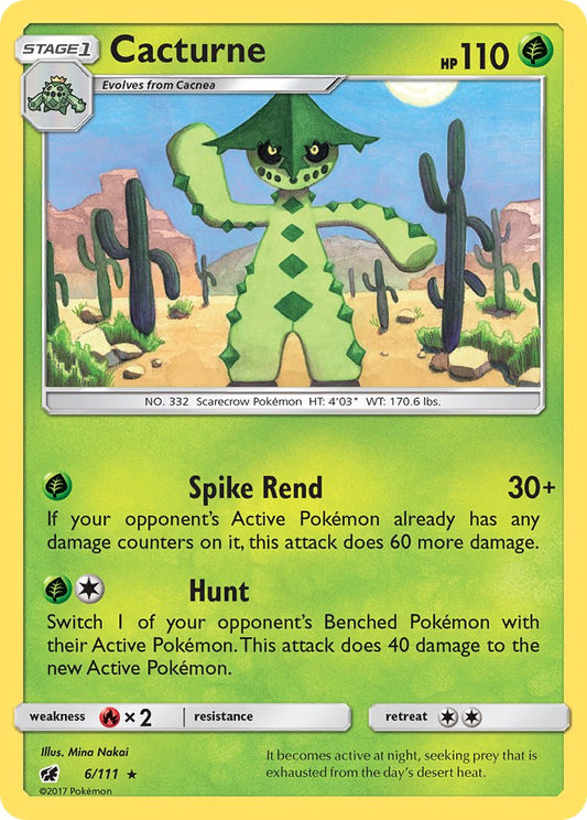 Cacturne 6/111 Reverse Rare - MissingNo.