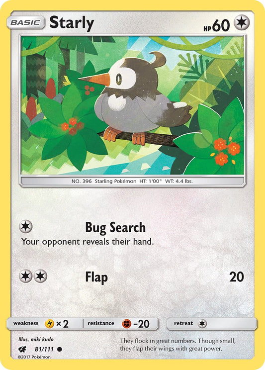 Starly 81/111 Common - MissingNo.