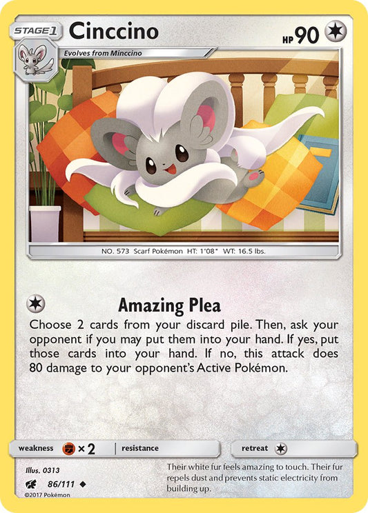Cinccino 86/111 Uncommon - MissingNo.
