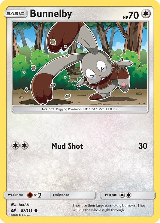 Bunnelby 87/111 Reverse Common - MissingNo.