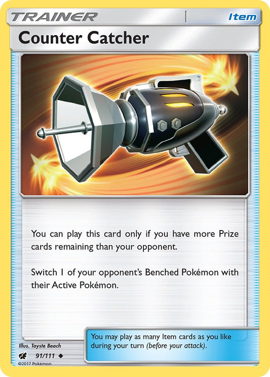 Counter Catcher 91/111 Staff Reverse Holo Pokémon League (Crimson Invasion Season) League Cup Promo - MissingNo.
