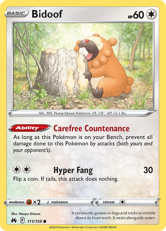 Bidoof 111/159 Reverse Common