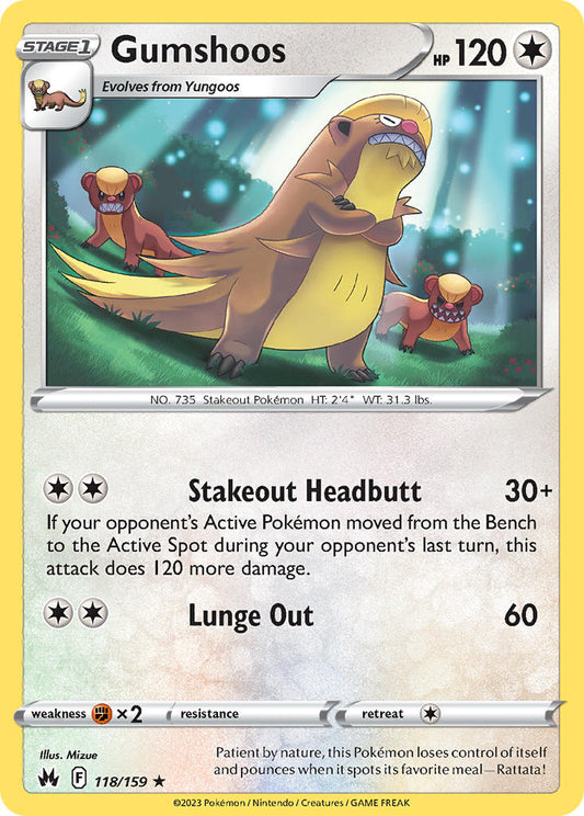 Gumshoos 118/159 Reverse Rare
