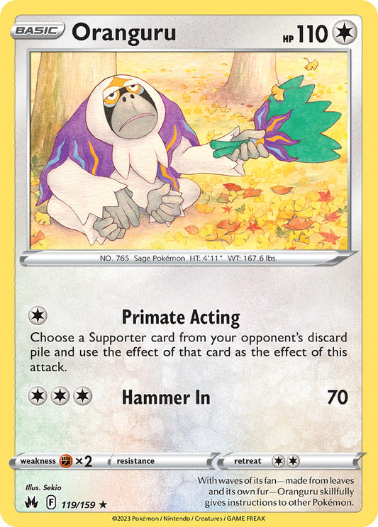 Oranguru 119/159 Reverse Rare