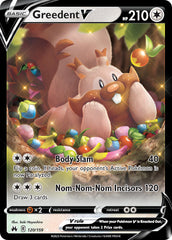 Greedent V 120/159 Holo Rare V