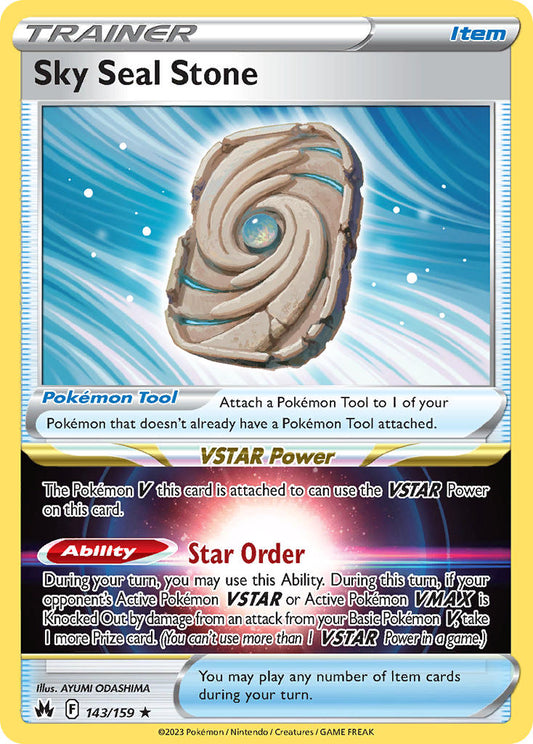 Sky Seal Stone 143/159 Non-Holo Play! Pokémon Stamp Prize Pack Series 3 & Prize Pack Series 4 Exclusive