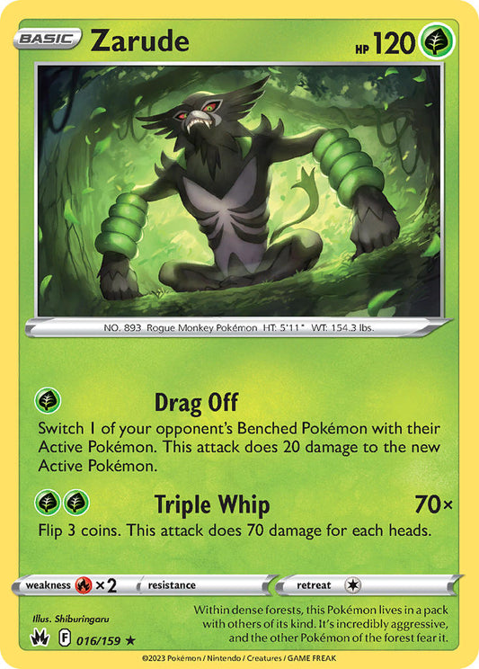 Zarude 16/159 Holo Rare