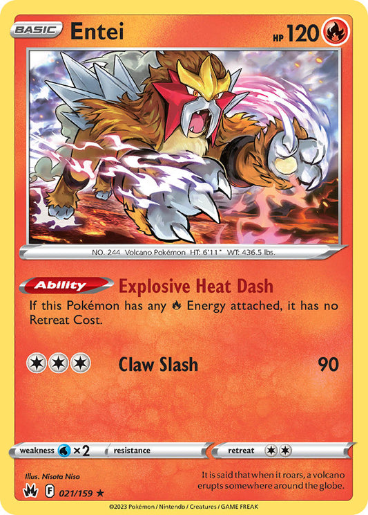 Entei 21/159 Holo Rare