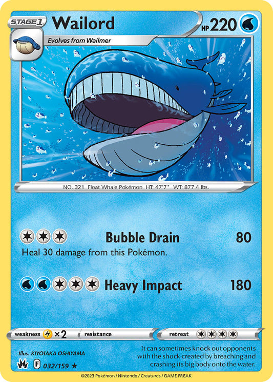 Wailord 32/159 Reverse Rare