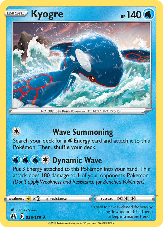 Kyogre 36/159 Reverse Rare