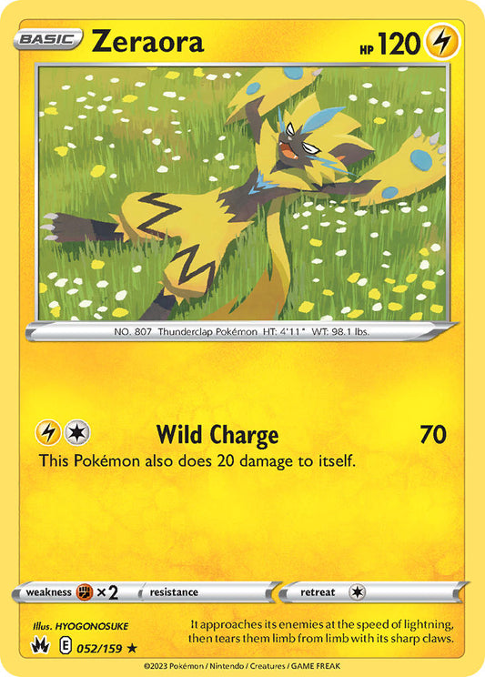 Zeraora 52/159 Reverse Rare