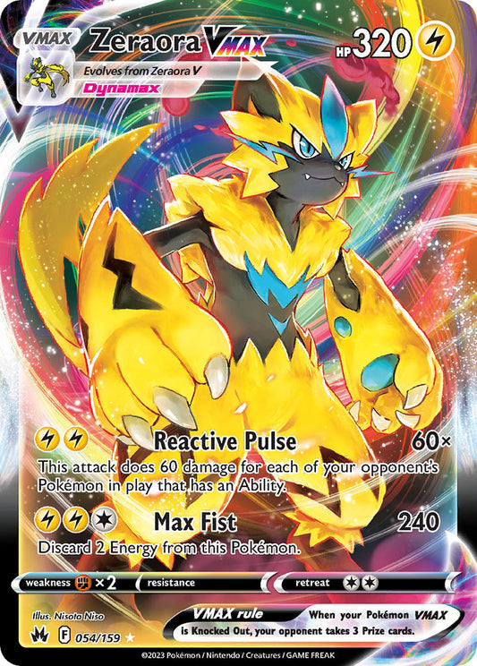 Zeraora VMAX 54/159 Holo Rare VMAX