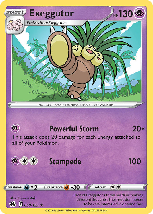 Exeggutor 58/159 Reverse Rare