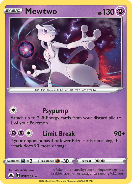 Mewtwo 59/159 Holo Rare