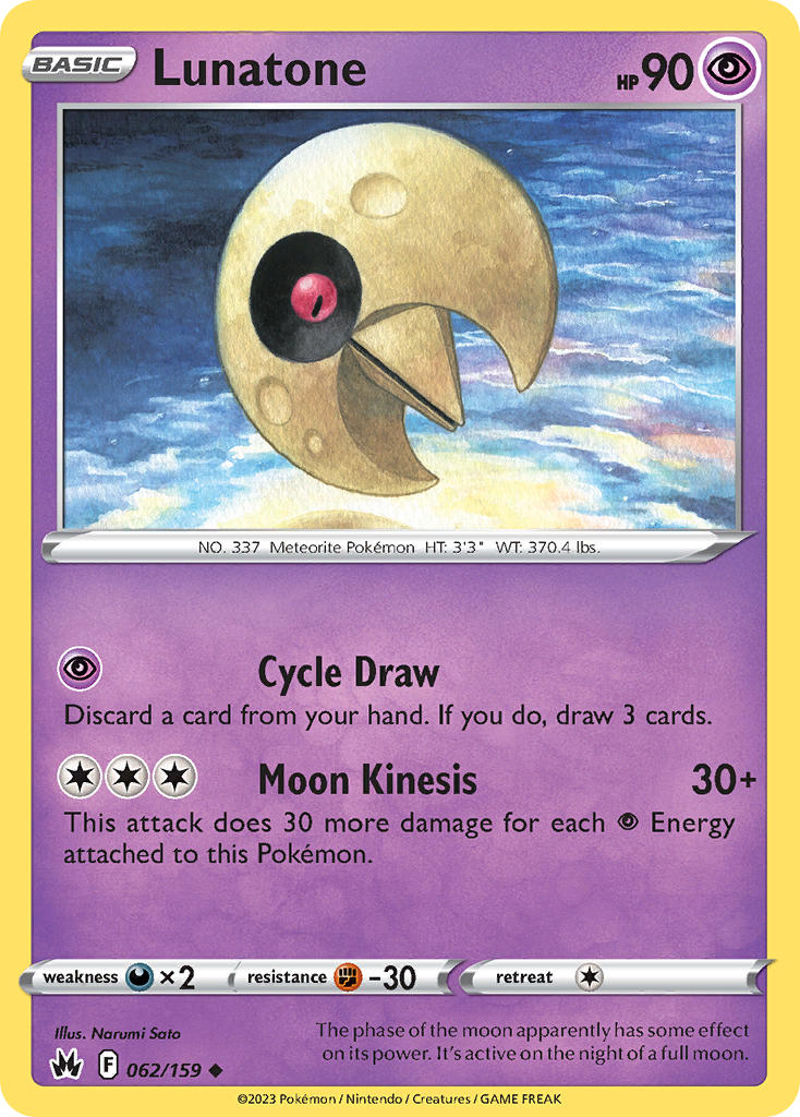 Lunatone 62/159 Reverse Uncommon