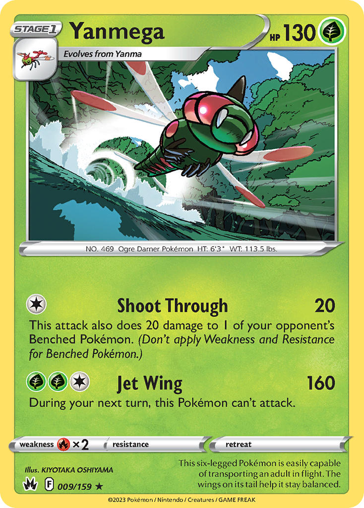 Yanmega 9/159 Non-Holo Rare