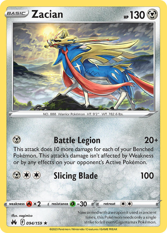 Zacian 94/159 Reverse Rare