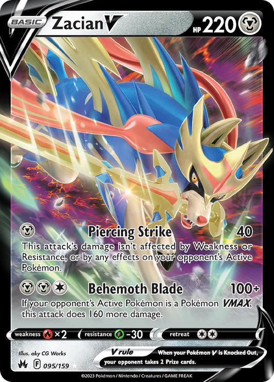 Zacian V 95/159 Jumbo Legendary Warriors Premium Collection Exclusive