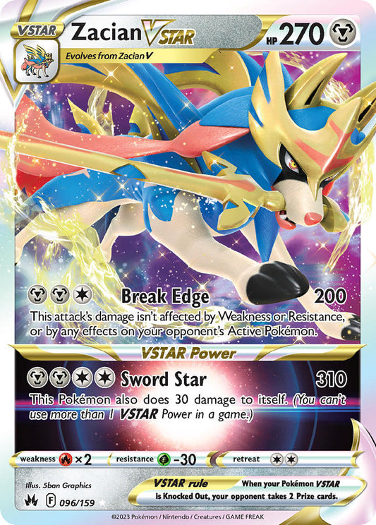 Zacian VSTAR 96/159 Holo Rare VSTAR