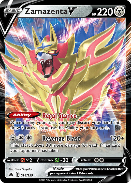 Zamazenta V 98/159 Holo Rare V