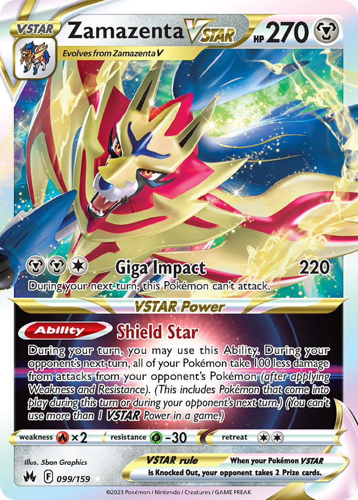 Zamazenta VSTAR 99/159 Holo Rare VSTAR