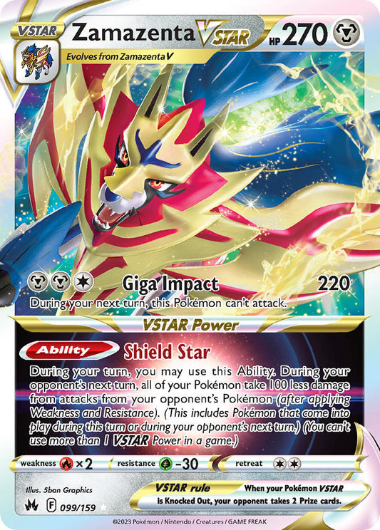 Zamazenta VSTAR 99/159 Holo Rare VSTAR