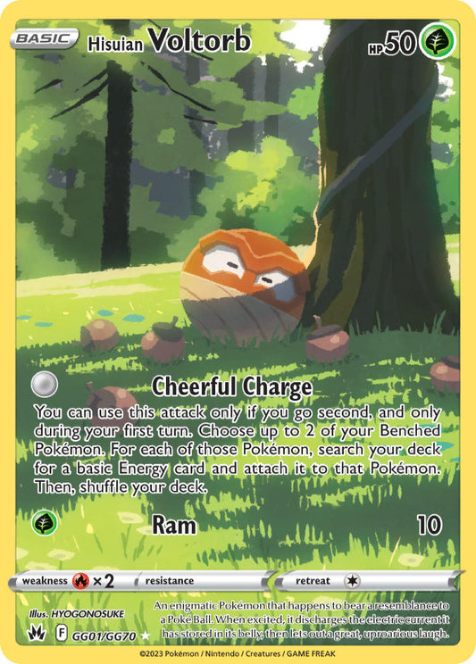 Hisuian Voltorb GG01/GG70 Holo Rare