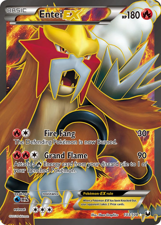 Entei EX 103/108 Holo Ultra Rare EX - MissingNo.