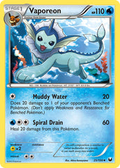 Vaporeon 25/108 Reverse Uncommon