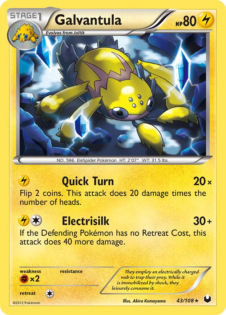 Galvantula 43/108 Non-Holo Rare - MissingNo.
