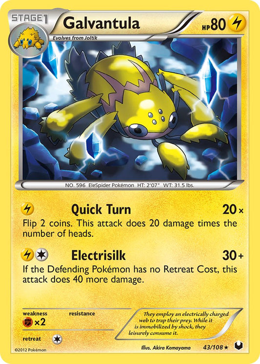 Galvantula 43/108 Non-Holo Rare - MissingNo.