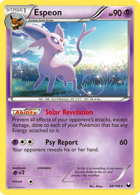 Espeon 48/108 Non-Holo Rare - MissingNo.