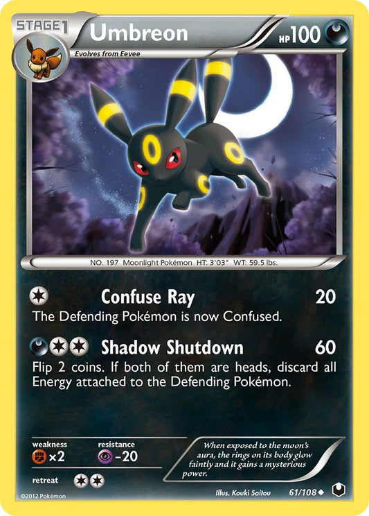 Umbreon 61/108 Reverse Uncommon - MissingNo.