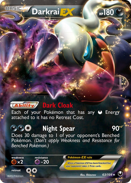 Darkrai EX 63/108 Holo Rare EX - MissingNo.