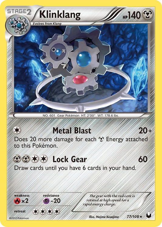 Klinklang 77/108 Reverse Rare - MissingNo.