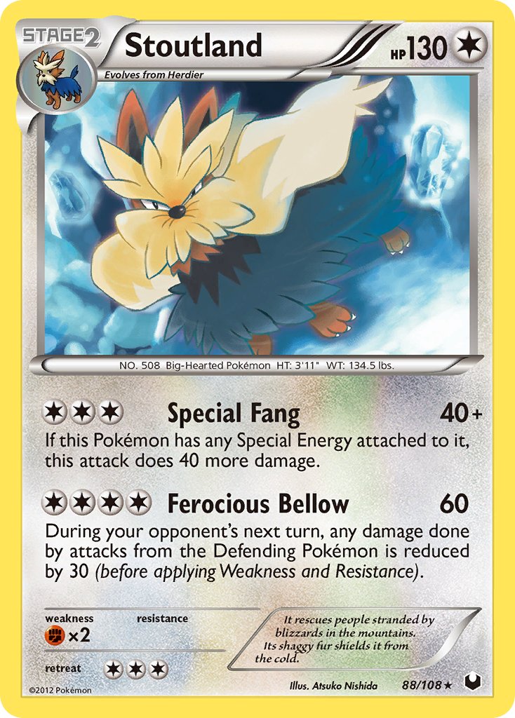 Stoutland 88/108 Non-Holo Rare - MissingNo.