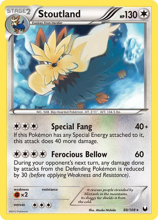 Stoutland 88/108 Reverse Rare - MissingNo.