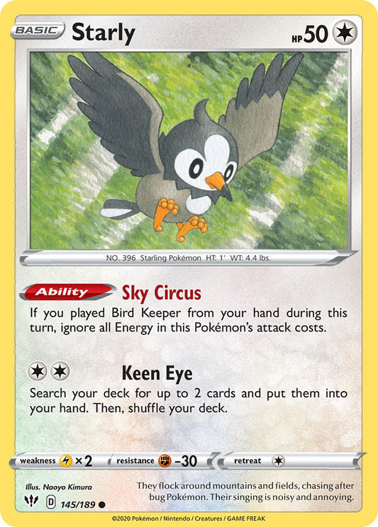 Starly 145/189 Reverse Common - MissingNo.