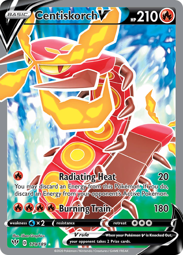 Centiskorch V 179/189 Holo Ultra Rare V - MissingNo.