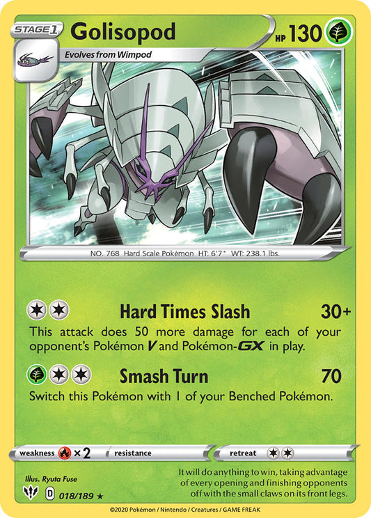 Golisopod 018/189 Holo Rare - MissingNo.