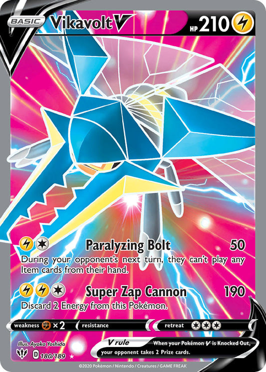 Vikavolt V 180/189 Holo Ultra Rare V - MissingNo.