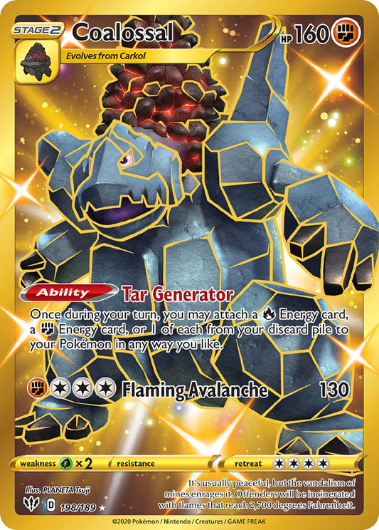 Coalossal 198/189 Gold Secret Rare - MissingNo.