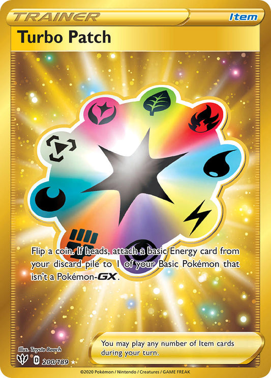 Turbo Patch 200/189 Gold Secret Rare - MissingNo.