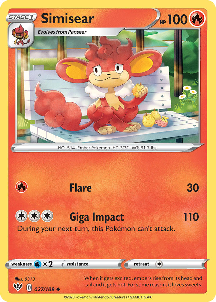 Simisear 027/189 Reverse Uncommon - MissingNo.