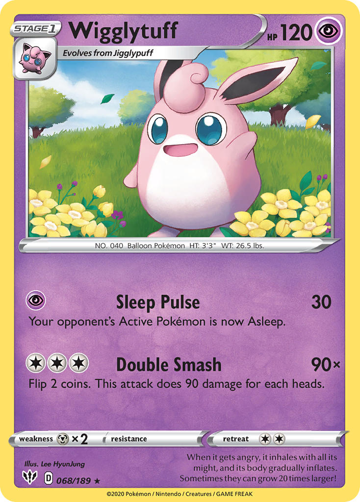 Wigglytuff 068/189 Non-Holo Rare - MissingNo.